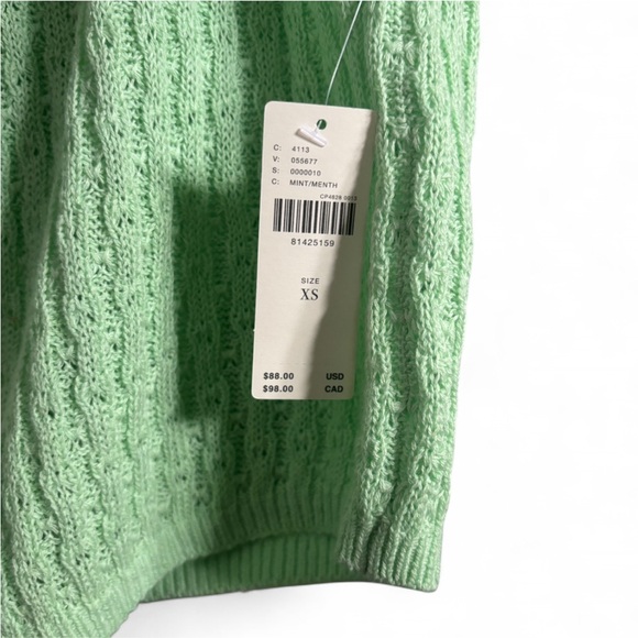 NWT Anthro Pilcro Cropped Knit Sweater in Mint Green - Picture 4 of 10